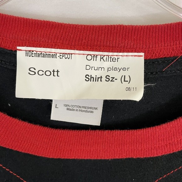 Disney Cast Member Epcot Off Kilter Shirt Band Canada Uniform Shirt Large - Picture 4 of 6